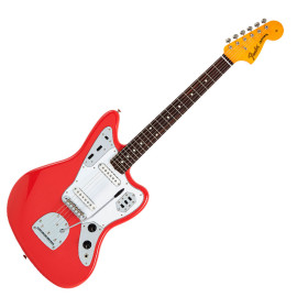 FENDER 60S JAGUAR LACQUER RW FIESTA RED