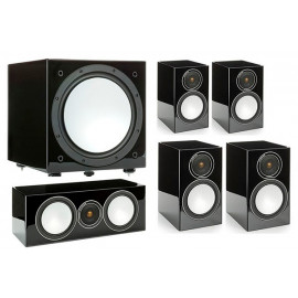Monitor Audio Silver 50/50/centre150/W12 set 5.1 Black High Gloss