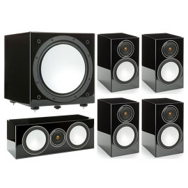 Monitor Audio Silver 100/102/centre150/W12 High Gloss Black