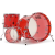 NATAL DRUMS ARCADIA ACRYLIC TRANSPARENT RED