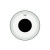 REMO POWERSTROKE3 22" CLEAR, BLACK DOT
