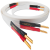 Nordost White lightning,2x2m is terminated with low-mass Z plugs
