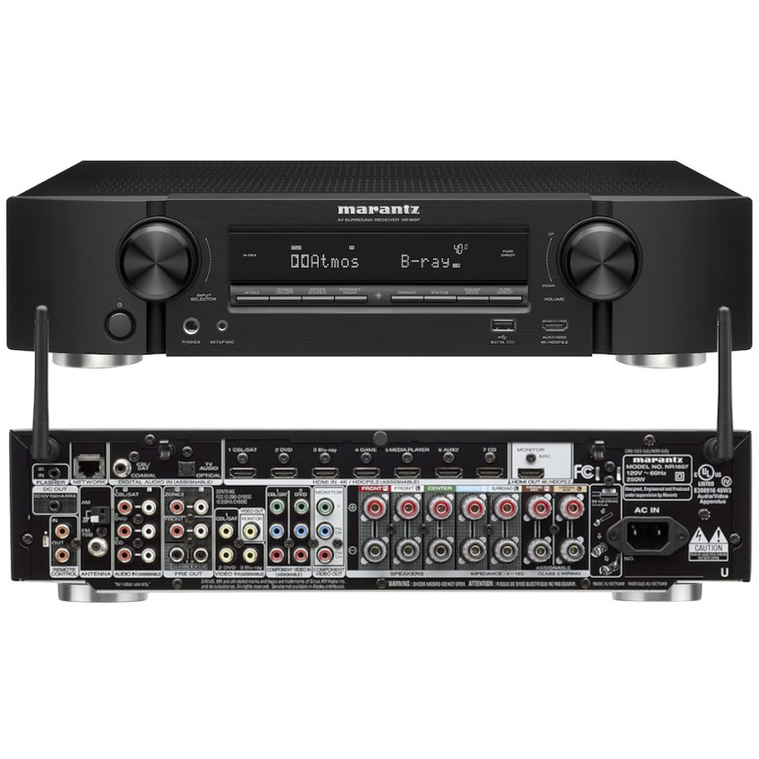 AV-ресивер Marantz NR1607 Black – купить в MUSICMAG ⚡ | Отзывы и