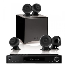 Onkyo TX-L50 Black + set 5.1 Cabasse Eole 3 5.1 System WS Glossy Black