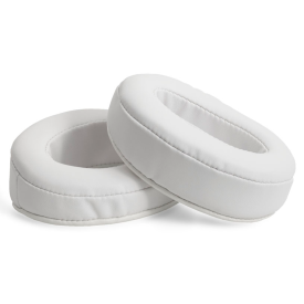 BRAINWAVZ OVAL PU Earpads ANGLED WHITE