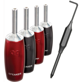 AUDIOQUEST spc 1007 Series Banana Silver set of 6