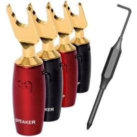 AUDIOQUEST spc 507 Series Multi-Spade Gold set of 6