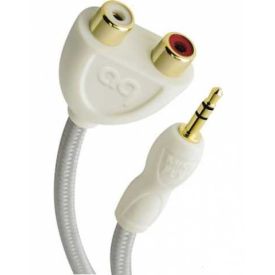 AUDIOQUEST Splitter FLX-Mini/RCA Adaptor(Male Stereo 3.5mm. <>2xFemale RCA)