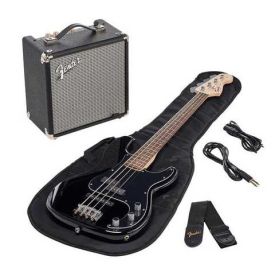 SQUIER by FENDER AFFINITY SERIES PJ BASS START PACK BLACK