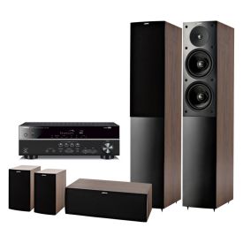 Домашний кинотеатр set 5.0 Yamaha RX-V383 Black + Jamo S506 HCS Wenge