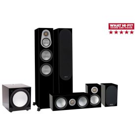 Monitor Audio Silver 300/100/centre 150/W12 Black High Gloss