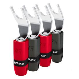 AUDIOQUEST spc SureGrip300 Spade Silver set of 4