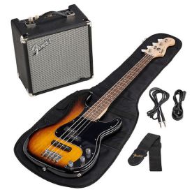 SQUIER by FENDER AFFINITY SERIES PJ BASS START PACK 3-COLOR SUNBURST