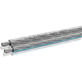 OEHLBACH Silverline 25 2x2,5mm clear silver, 100м
