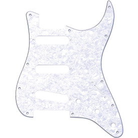 FENDER PICKGUARD STANDARD STRAT H/S/S WHITE PEARL 4 PLY