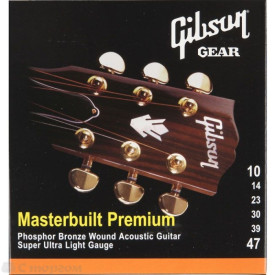 Gibson SAG-MB10 MASTERBUILT PHOSPHOR BRONZE .010-.047