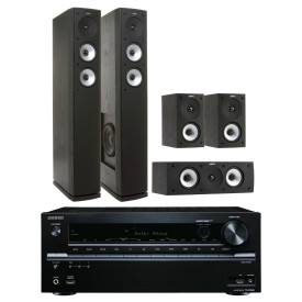 Jamo S 626 HCS Black и ресивер Onkyo TX-NR636 Black
