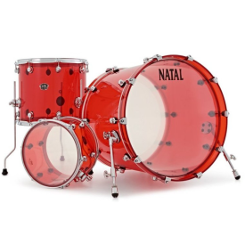 NATAL DRUMS ARCADIA ACRYLIC TRANSPARENT RED