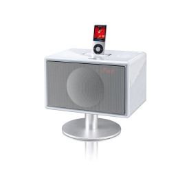 Geneva model S (with bluetooth + clock radio) - White