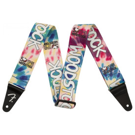 FENDER WOODSTOCK STRAP BLACK, TIE-DYE