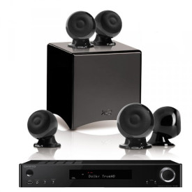 Onkyo TX-L50 Black + set 5.1 Cabasse Eole 3 5.1 System WS Glossy Black