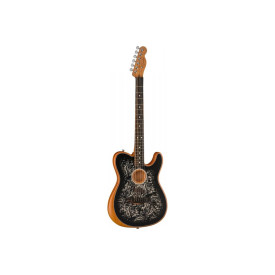FENDER AMERICAN ACOUSTASONIC TELECASTER BLACK PAISLEY LTD