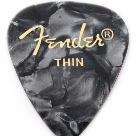 Fender 351 PREMIUM CELLULOID BLACK MOTO THIN 098-0351-743
