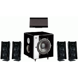 Triangle Set GALAXY 2 in 5.1 (5 sats + 1 Meteor 0.1TC) Piano Black