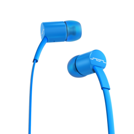 SOL REPUBLIC-Jax Electro Blue-Single Button