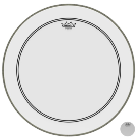 REMO Bass, POWERSTROKE® 3, SMOOTH WHITE™, 22"