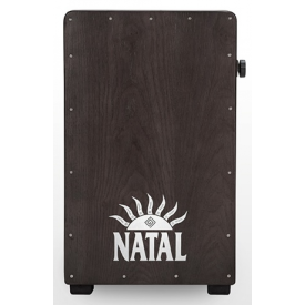 NATAL DRUMS CAJON LARGE BLACK WITH BLACK PANEL