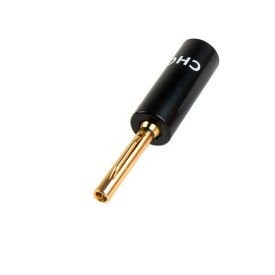 CHORD Crimp Gold Banana Plug Black Cap