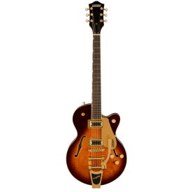 GRETSCH G5655TG ELECTROMATIC CENTER BLOCK JR. SINGLE-CUT WITH BIGSBY AND GOLD HARDWARE BARREL BURST