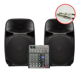 Clarity MCS-3 (2xMAX15MH-S+1xPhonic AM 220P+ 2xMogami SI5