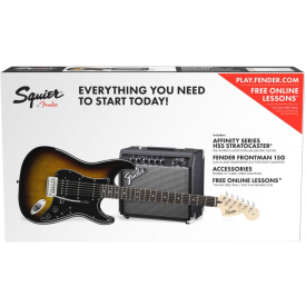 SQUIER by FENDER STRAT PACK BROWN SUNBURST
