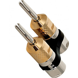 Cardas CABD (dual banana plug with gold binding nut) Silver