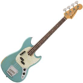 FENDER JMJ MUSTANG BASS RW FADED DAPHNE BLUE