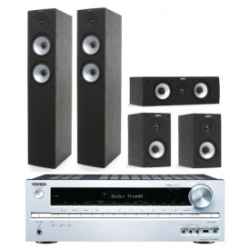 Jamo S 526 HCS (Black) и ресивер Onkyo TX-NR535 (Silver)
