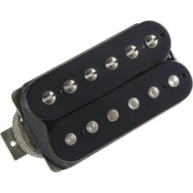 GIBSON 498T HOT ALNICO 5 HUMBUCKER / DBL BLK COVER - BRIDGE