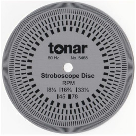 Tonar 10cm Aluminium Stroboscopic Disc, art.5468