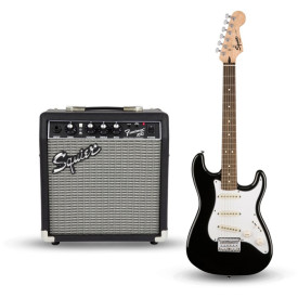 FENDER SQUIER STRAT PACK SSS BLACK