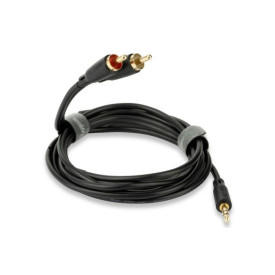 QED CONNECT 3.5MM JACK-PHONO 0.75M (QE8111)