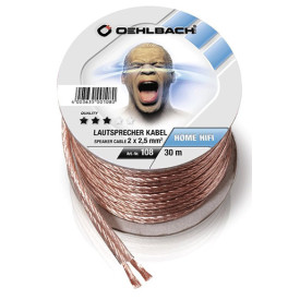 OEHLBACH 108 Speaker Cable 2x2,50mm clear spool, 30 м