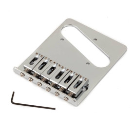 FENDER BRIDGE ASSEMBLY FOR STANDARD SERIES TELE CHROME