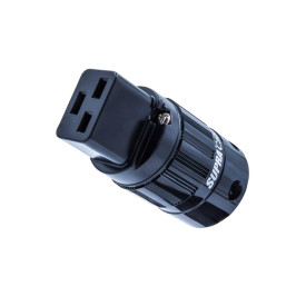 Supra Mains Plug C-19 RH-IEC Black Bulk