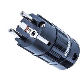 Supra Mains Plug Schuko RH-EU Black Bulk