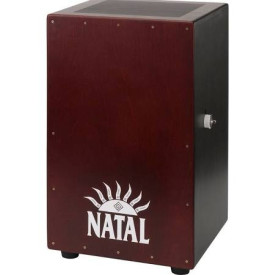 NATAL DRUMS CJAN-L-SW-BR CAJON LARGE BLACK WITH DARK RED PANEL