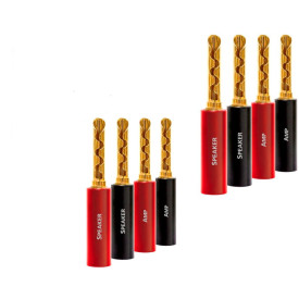 AUDIOQUEST spc SureGrip100 Banana Gold set of 8