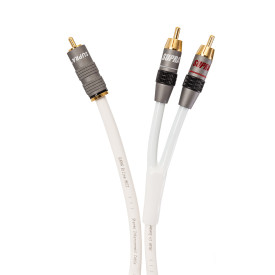 Supra Y-LINK 1RCA-2RCA WHITE 10M