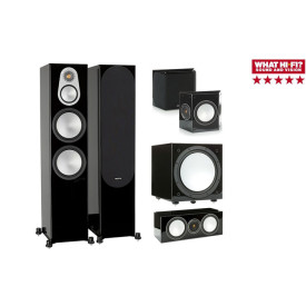 Monitor Audio Silver 500/FX/centre150/W12 Black High Gloss